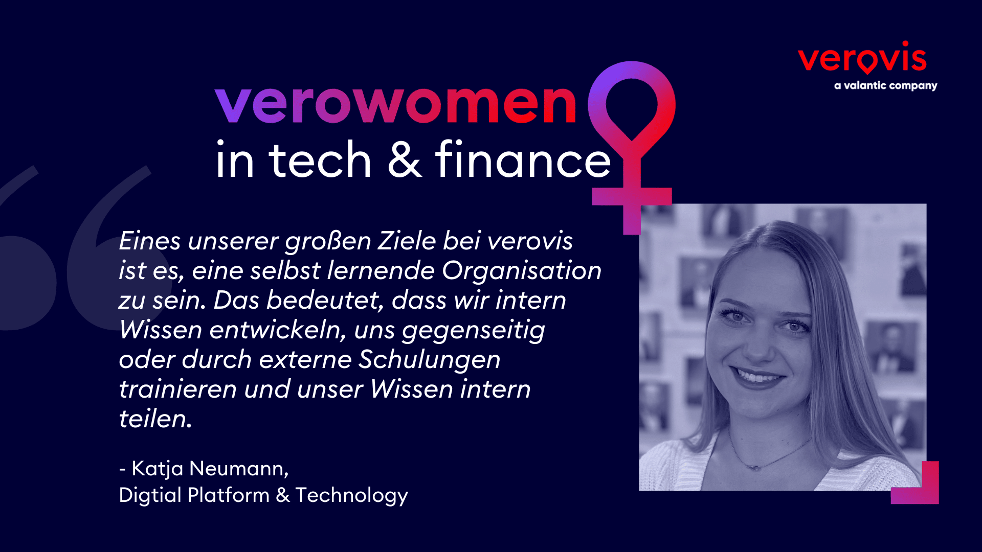 veroWomen in Tech & Finance – Katja Neumann